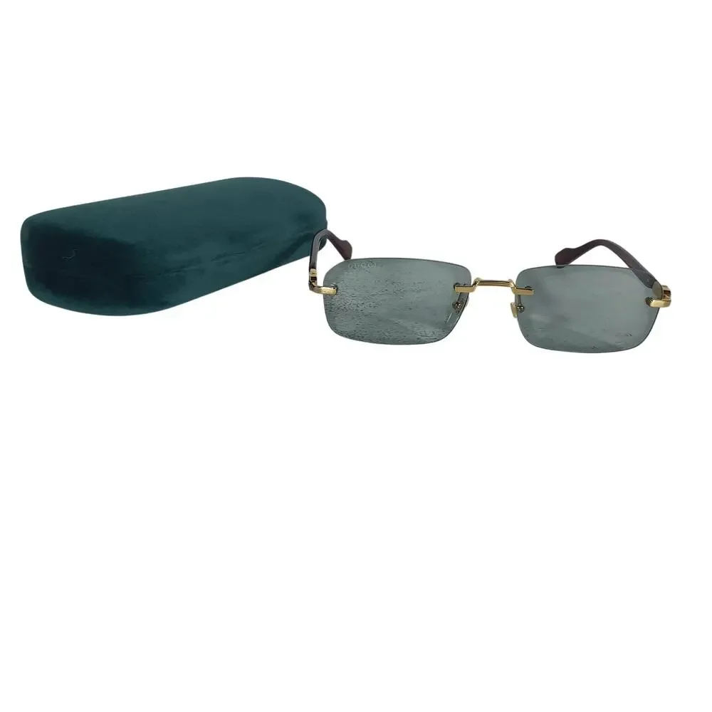 Gucci Sleek Purple Street Gg Rectangular Sunglasses